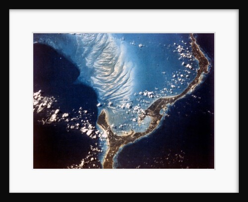 Earth from space - Eleuthera Island, Bahamas, c1980s by NASA