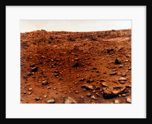 First colour photograph of the Martian planet surface, Viking 1 Mission to Mars, 1976 by NASA