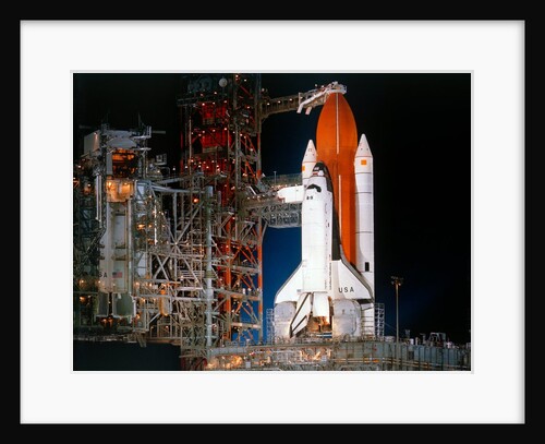 Space Shuttle 'Columbia' on launch pad, Kennedy Space Center, Florida, USA, March 1982 by NASA