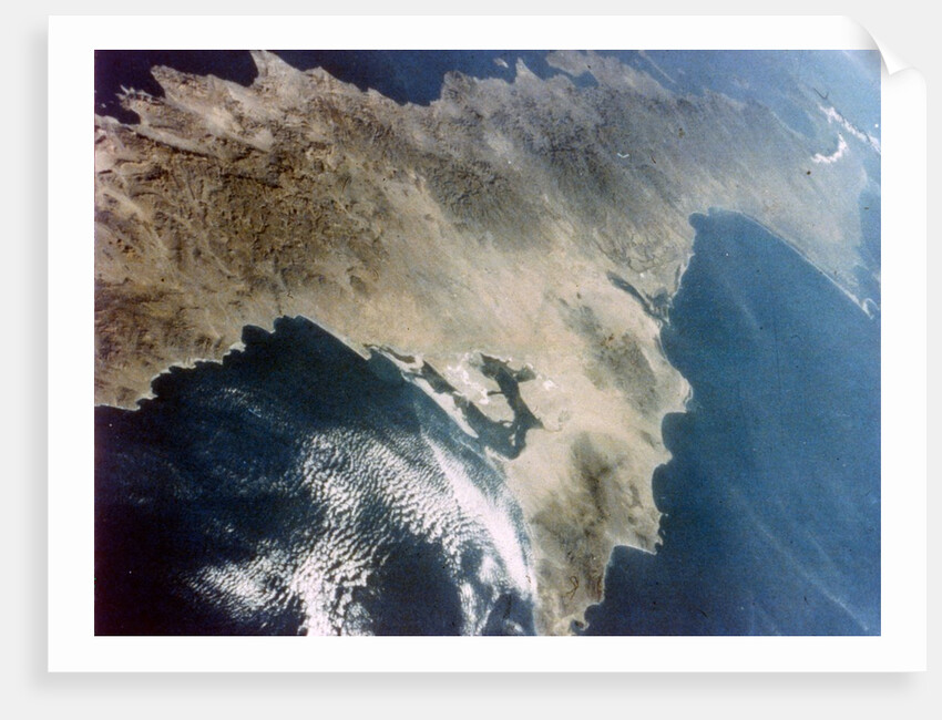 Baja California seen from aboard the second Space Shuttle flight, November 1981 by NASA