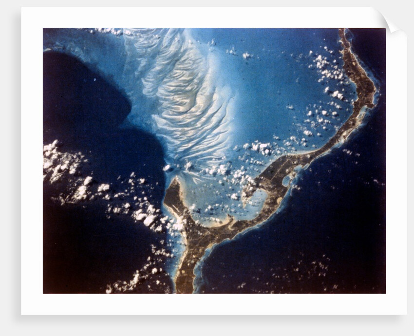 Earth from space - Eleuthera Island, Bahamas, c1980s by NASA