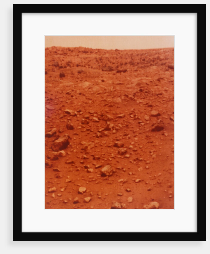 Martian planet surface, Viking 1 Mission to Mars, 1976 by NASA