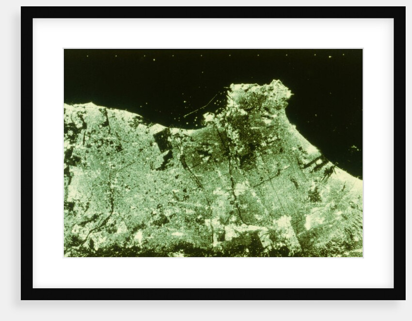 Earth from space - radar image of Los Angeles, USA, second Space Shuttle flight, 1981 by NASA