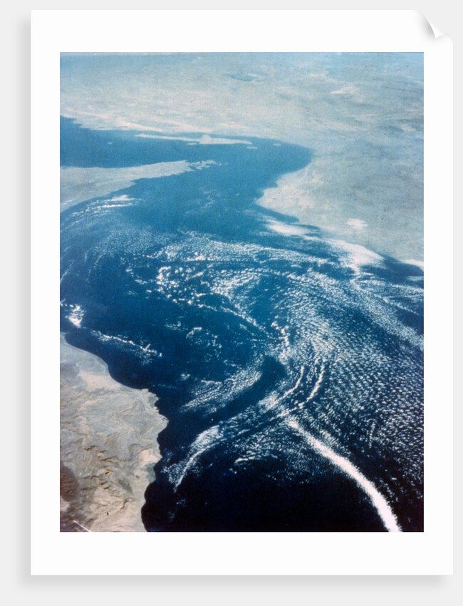 Earth from space - the Gulf of Oman and Strait of Hormuz, second Space Shuttle flight, 1981 by NASA