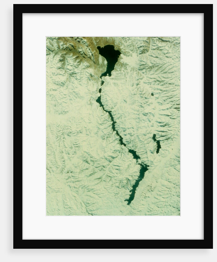 The Himalayas between China and Tibet, seen from aboard the second Space Shuttle flight, 1981 by NASA