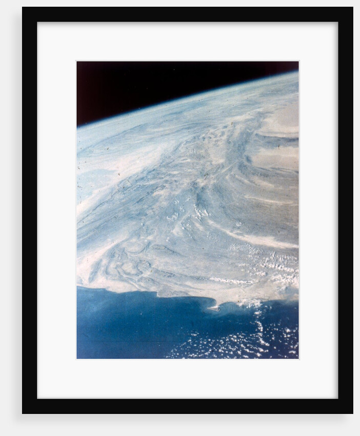India-Pakistan boundary seen from aboard the second Space Shuttle flight, November 1981 by NASA