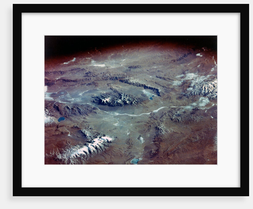 The Tibetan Plateau seen from aboard the first Space Shuttle flight, April 1981 by NASA