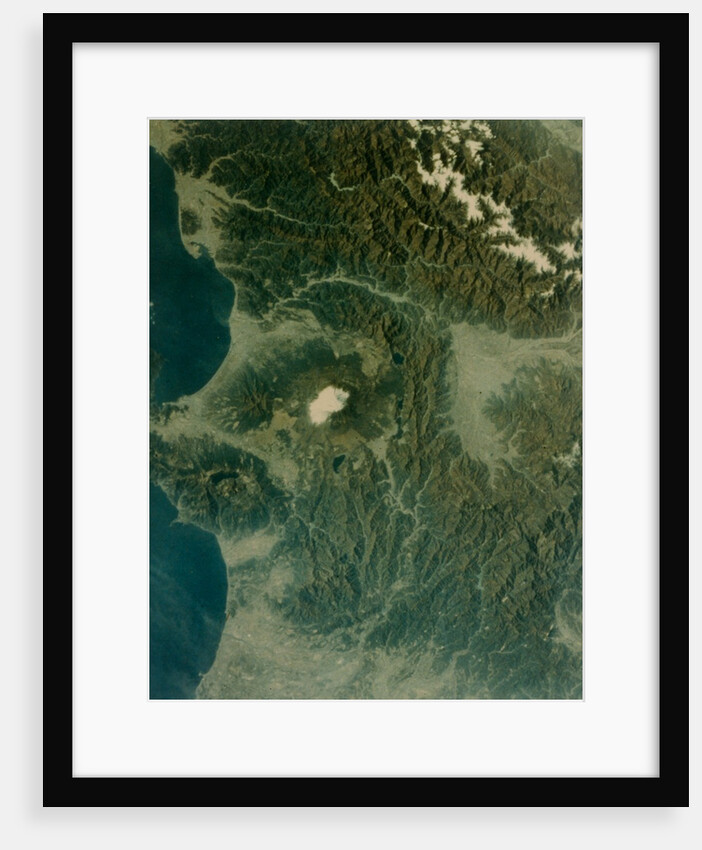 Earth from space - Mount Fujiyama volcano, Japan, second Space Shuttle flight, 1981 by NASA