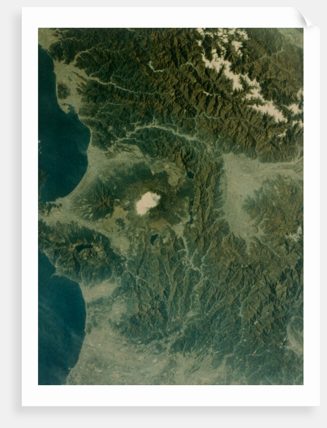 Earth from space - Mount Fujiyama volcano, Japan, second Space Shuttle flight, 1981 by NASA