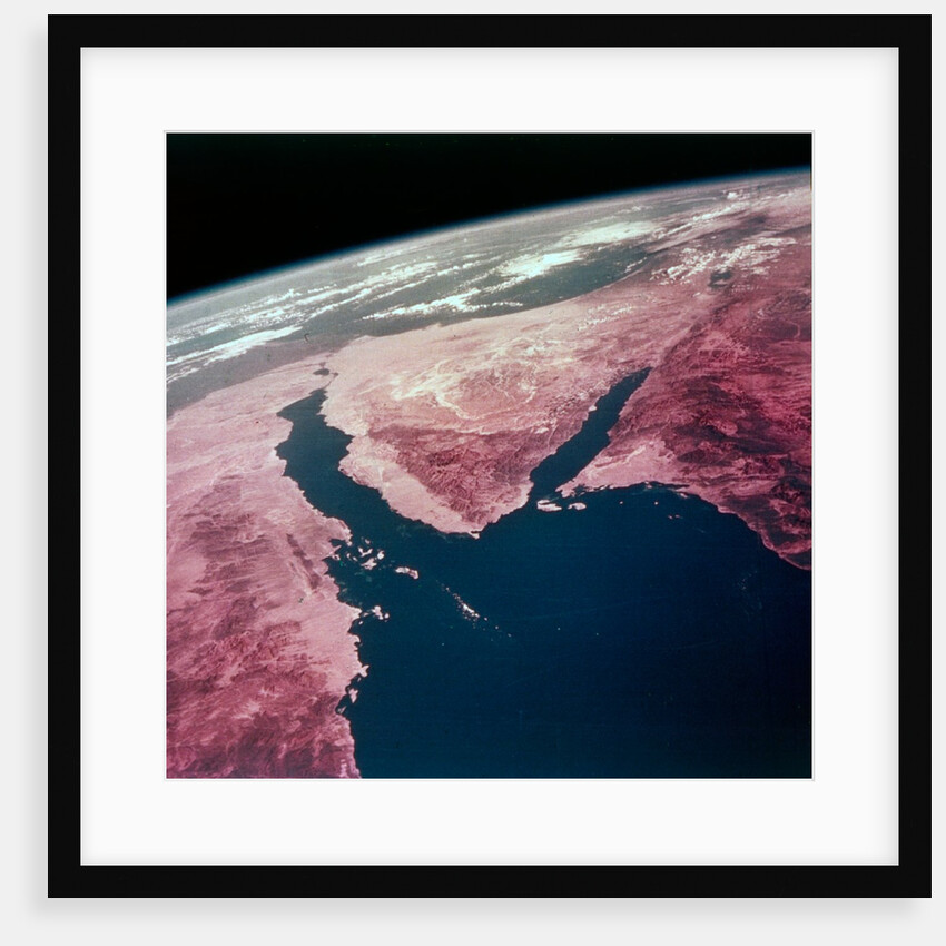 Earth from space - the Sinai Peninsula, Egypt, c1980s by NASA