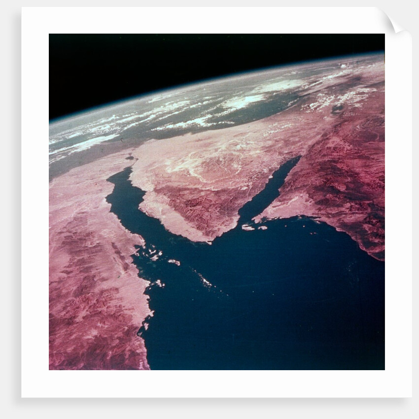 Earth from space - the Sinai Peninsula, Egypt, c1980s by NASA