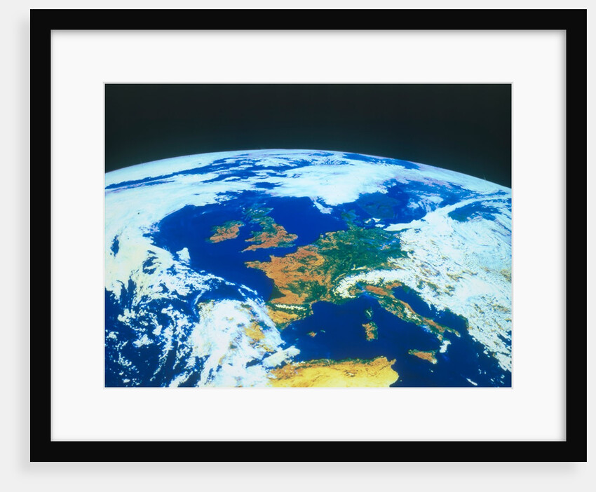 Earth from space - Europe seen from a satellite, c1980s by NASA