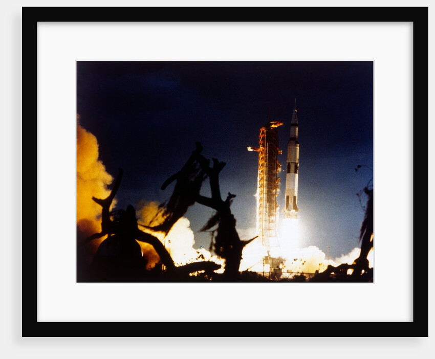 Launch of Saturn V rocket, Kennedy Space Center, Merritt Island, Florida, USA, 7 December 1972 by NASA