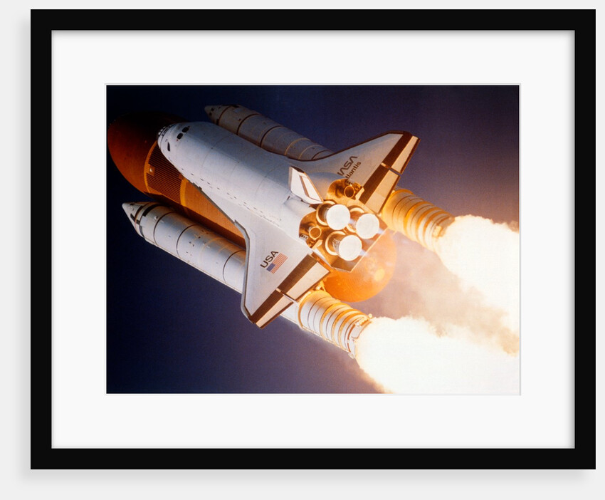 Space Shuttle 'Atlantis' launching from Kennedy Space Center, USA, 1980s by NASA