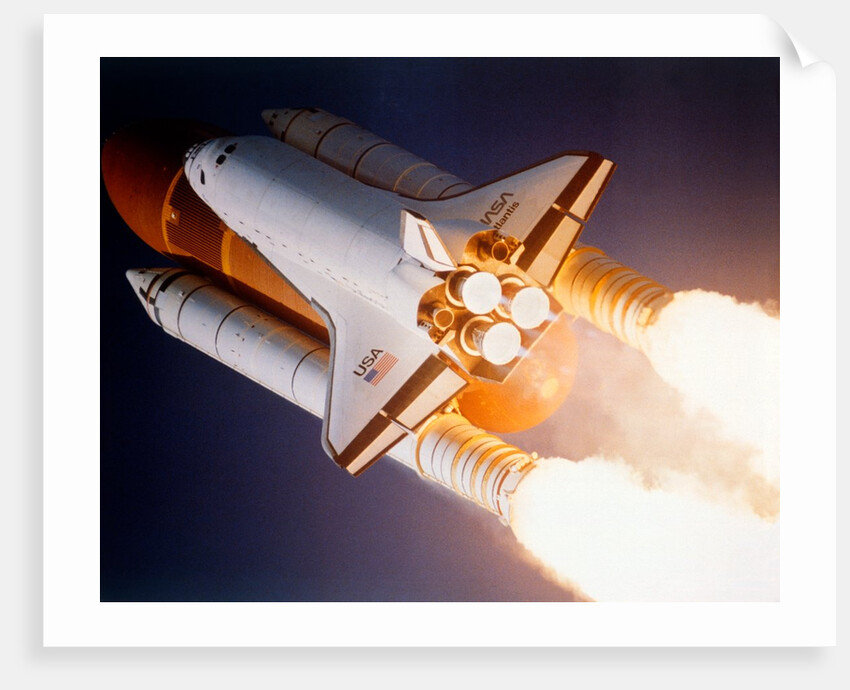 Space Shuttle 'Atlantis' launching from Kennedy Space Center, USA, 1980s by NASA