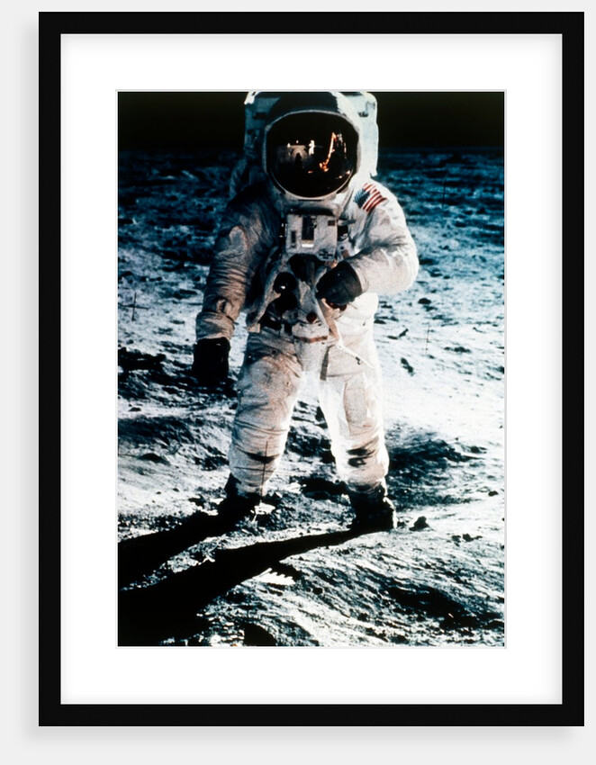 Buzz Aldrin on the Moon, Apollo II mission, July 1969 by Neil Armstrong