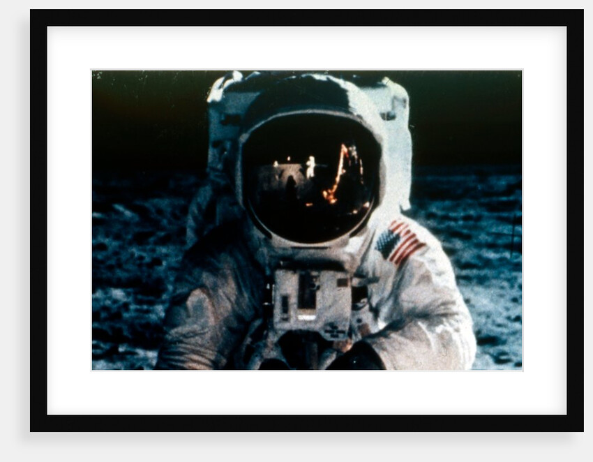 Buzz Aldrin on the Moon, Apollo II mission, July 1969 by Neil Armstrong