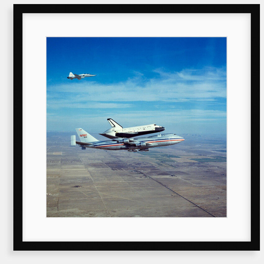 Space Shuttle Orbiter 'Columbia' on Boeing 747 Shuttle Carrier, 1980s by NASA