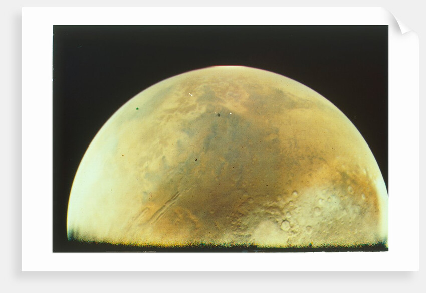 Mars from Viking 1 orbiter, Viking 1 Mission to Mars, 1976 by NASA