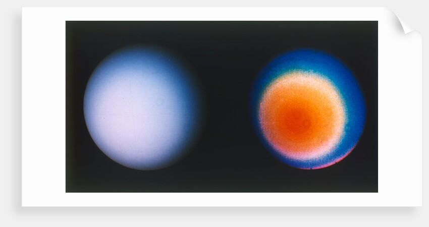 Uranus from Voyager 2 spacecraft, c1980s by NASA
