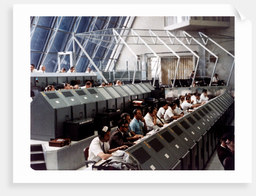 Launch Control Center in the John F Kennedy Space Center, Florida, USA, July 1969 by NASA