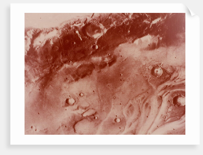 'Fog'-filled craters, Mars by NASA