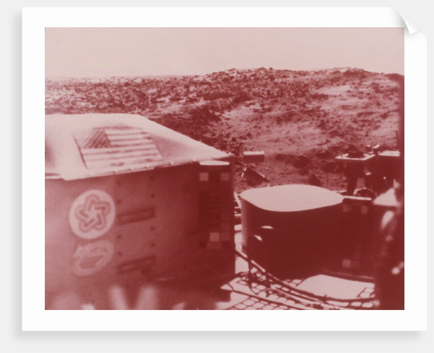 Lander and surface of Mars, Viking 1 Mission to Mars, 1976 by NASA