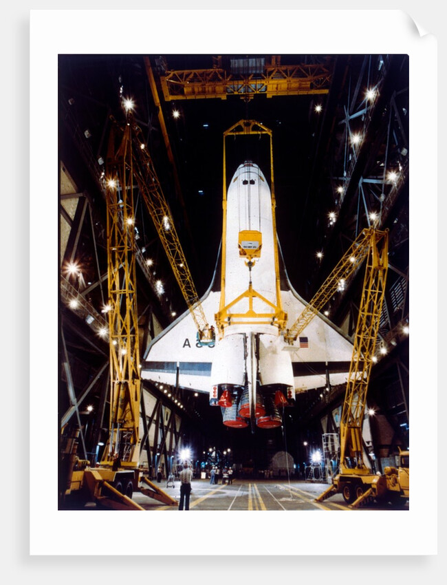 Shuttle in Vehicle Assembly Building, second Space Shuttle flight, 1981 by NASA