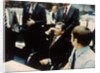 President Ronald Reagan speaks to astronauts on the Space Shuttle, 1981 by NASA