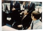 President Ronald Reagan speaks to astronauts on the Space Shuttle, 1981 by NASA