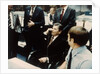 President Ronald Reagan speaks to astronauts on the Space Shuttle, 1981 by NASA