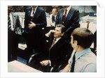President Ronald Reagan speaks to astronauts on the Space Shuttle, 1981 by NASA