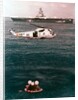 Astronauts being recovered from the sea, Apollo 16 mission, 27 April 1972 by NASA