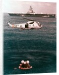Astronauts being recovered from the sea, Apollo 16 mission, 27 April 1972 by NASA