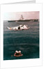 Astronauts being recovered from the sea, Apollo 16 mission, 27 April 1972 by NASA
