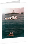 Astronauts being recovered from the sea, Apollo 16 mission, 27 April 1972 by NASA