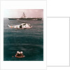 Astronauts being recovered from the sea, Apollo 16 mission, 27 April 1972 by NASA