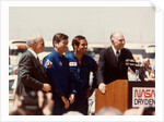 Astronauts John Young and Robert Crippen after landing, April 1981 by NASA