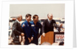 Astronauts John Young and Robert Crippen after landing, April 1981 by NASA