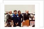 Astronauts John Young and Robert Crippen after landing, April 1981 by NASA