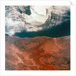 Earth from space - eye of a storm seen from Gemini 5, 1965 by NASA