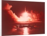 Rocket lifting off, Kennedy Space Center, Merritt Island, Florida, USA by NASA