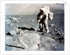 Harrison Schmitt works the scoop on the lunar surface, Apollo 17 mission, December 1972 by NASA