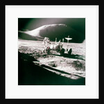 Astronaut with Lunar Roving Vehicle on the Moon, 1970s by NASA