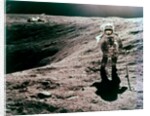 Astronaut Charles Duke at the Descartes landing site, Apollo 16 mission, April 1972 by John Watts Young