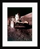 Eugene Cernan using the Rover on the lunar surface, Apollo 17 mission, December 1972 by NASA
