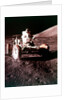 Eugene Cernan using the Rover on the lunar surface, Apollo 17 mission, December 1972 by NASA