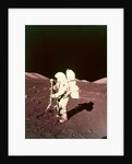 Harrison Schmitt collects lunar rake samples, Apollo 17 mission, December 1972 by NASA