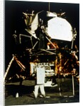 Buzz Aldrin by the Lunar Module on the surface of the Moon, Apollo II mission, July 1969 by Neil Armstrong