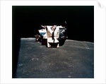 Lunar Module above the Moon, Apollo 16 mission, April 1972 by Thomas Mattingly